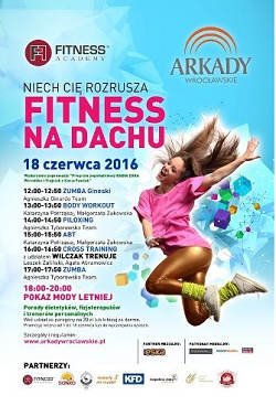 Fitness na dachu Arkad Wrocławskich